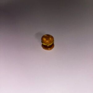 Miniature Burger Charm - Brown and Yellow